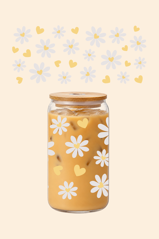 Daisy Glass Tumbler