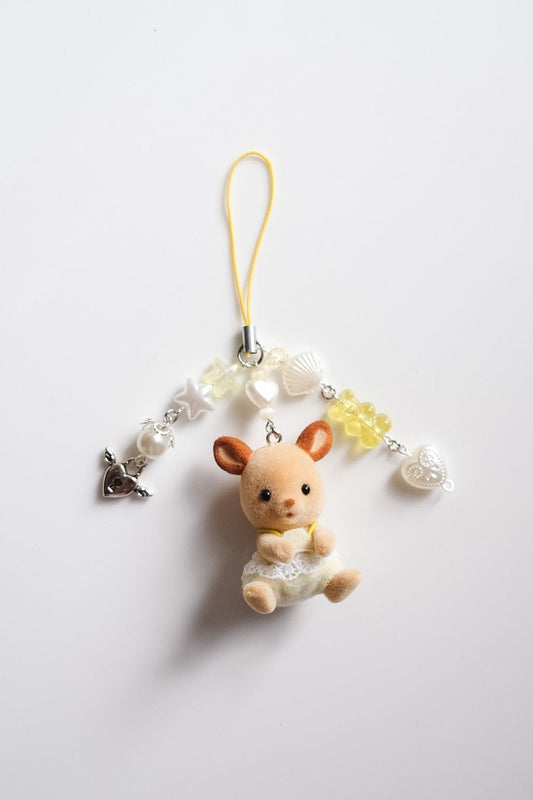 Yellow Rabbit Sylvanian Family Keychain