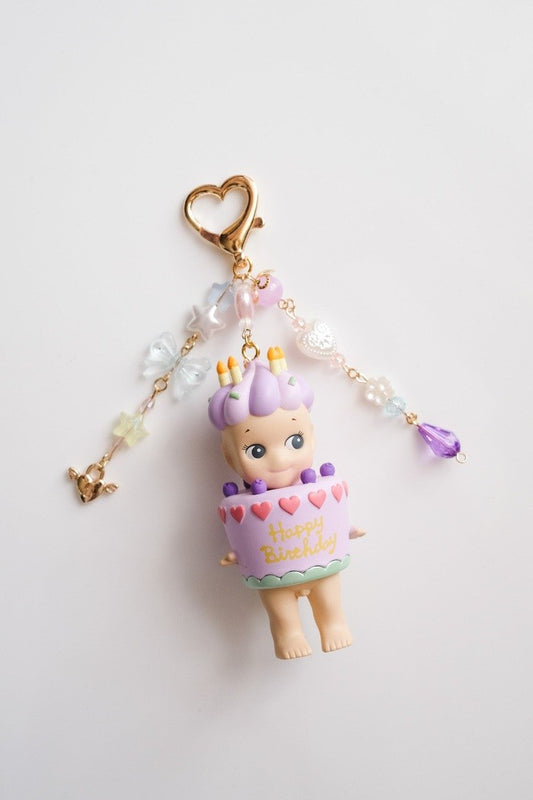 Purple Birthday 1 Sonny Angel Keychain