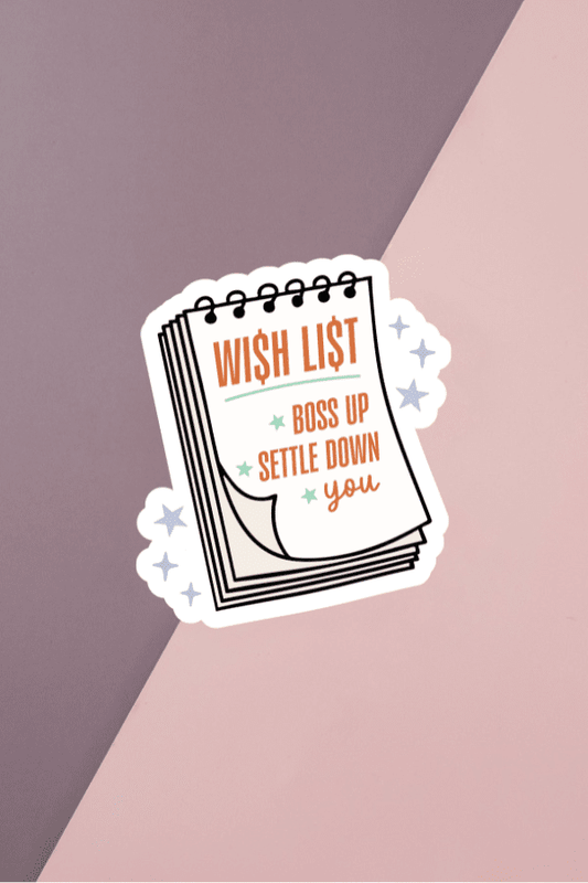 Wish List Sticker