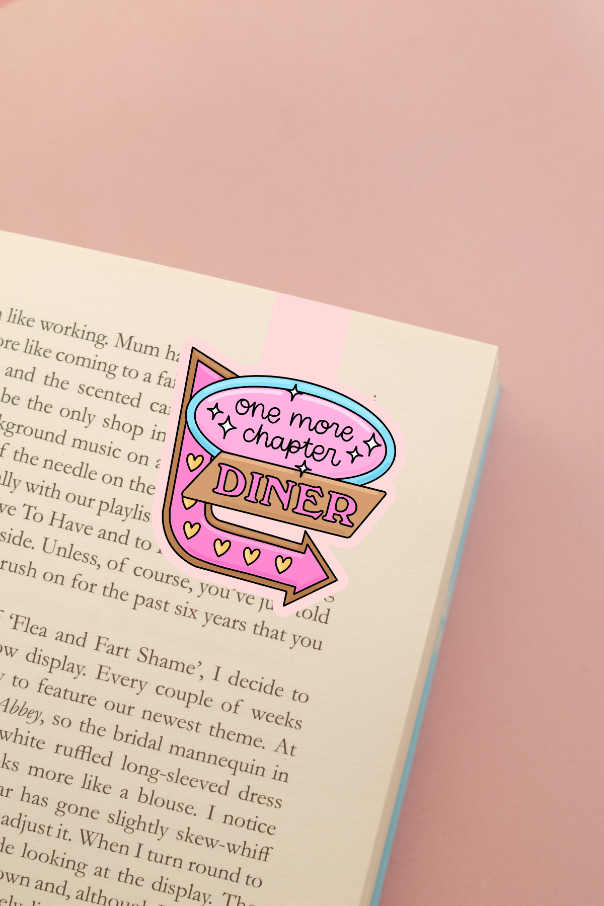One More Chapter Diner Magnetic Bookmark