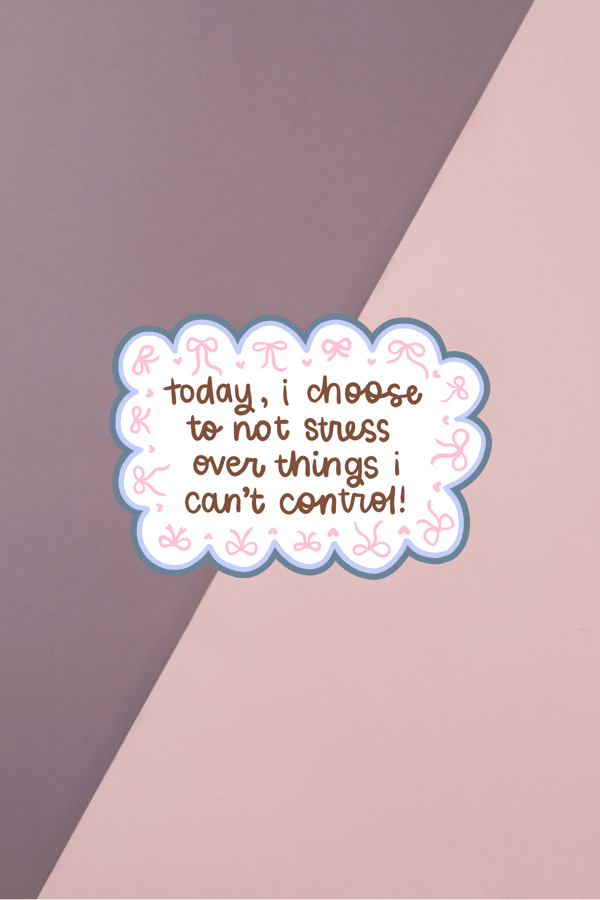 No Stress Sticker