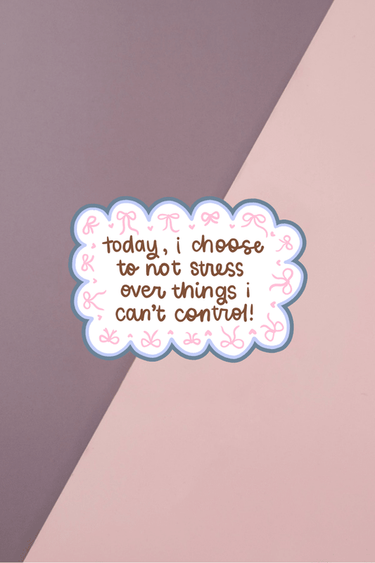 No Stress Sticker