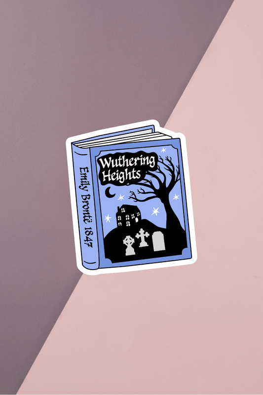 Wuth Heights Blue Book Sticker