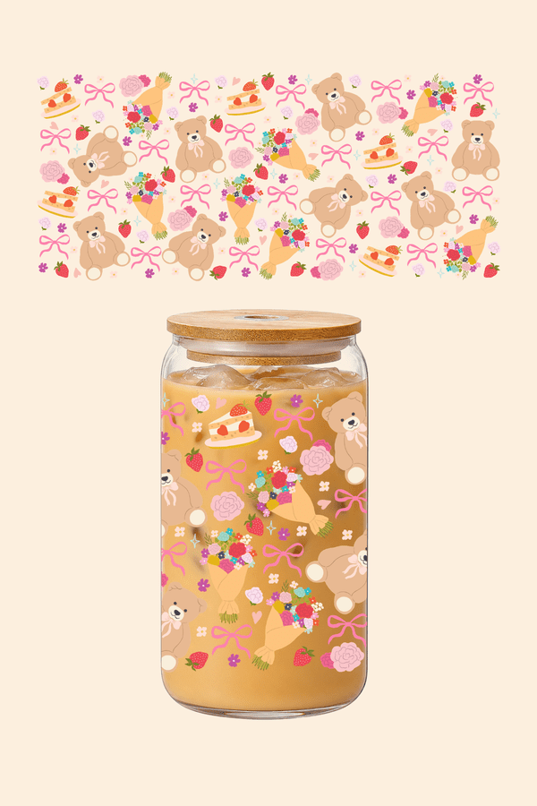 Cutie Bears Glass Tumbler