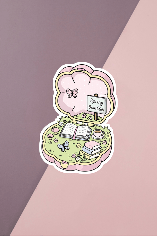 Spring Book Club Sticker