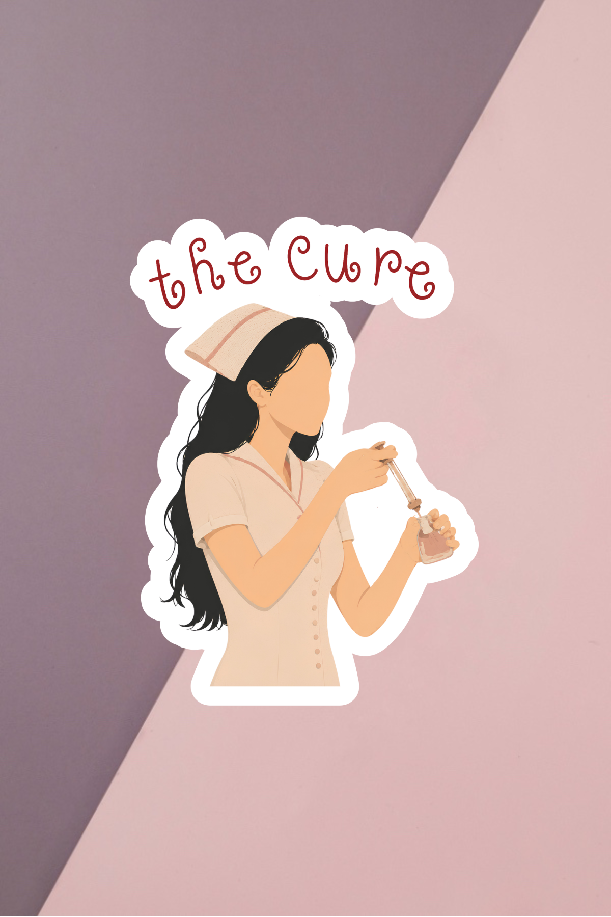 The Cure Nurse Sticker