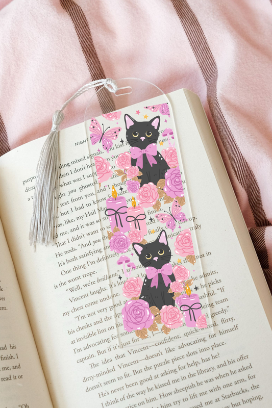 Black Cat - Acrylic Bookmark
