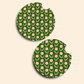 Floral Wallpaper Car Coasters - 2 Pack