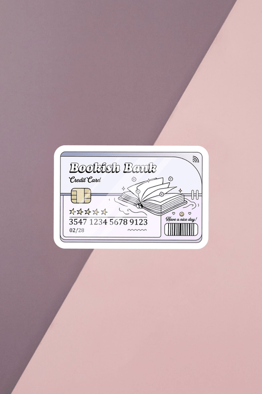 Bookish Bank Sticker