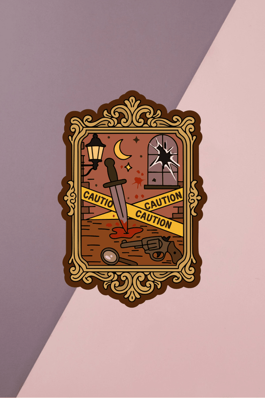 True Crime Vintage Frame Sticker