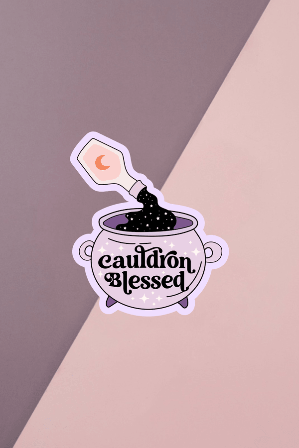 Cauldron Blessed Sticker