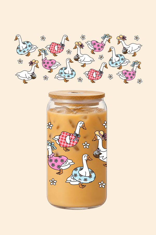Summer Geese Glass Tumbler