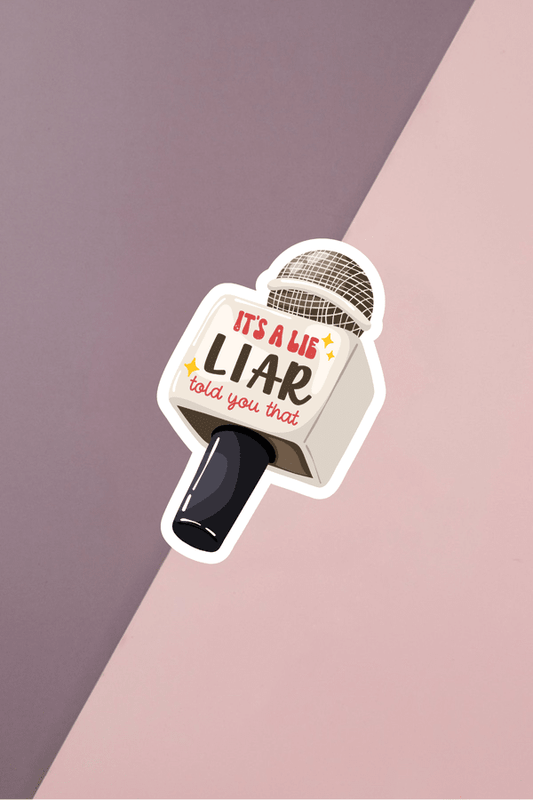 Liar Microphone Sticker