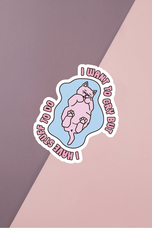 I Want To Cry Sticker