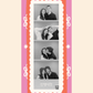 Pink Stripes Magnetic Photostrip Frame