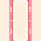 Pink Stripes Magnetic Photostrip Frame