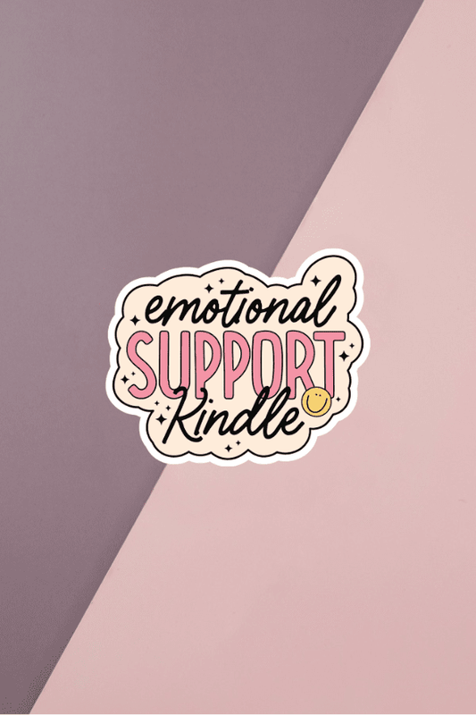 Emotional Support Kindle Sticker