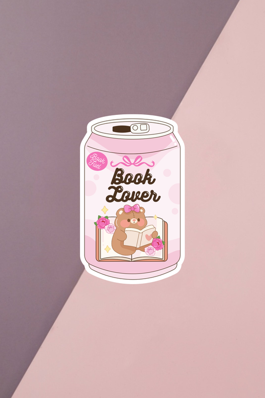 Book Lover Soda Sticker