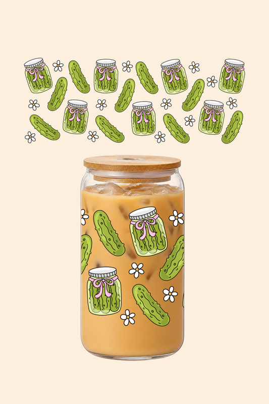 Pickle Lover Glass Tumbler