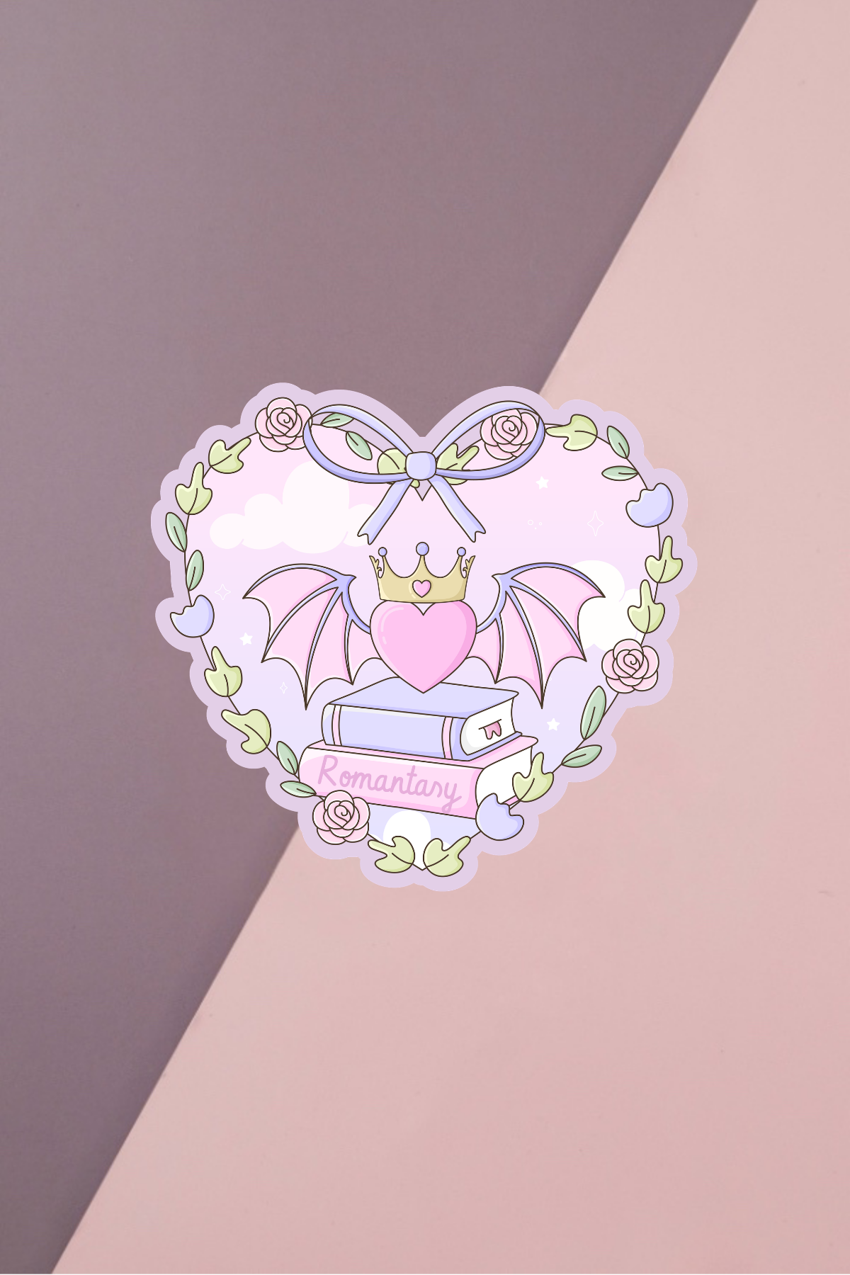 Romantasy Heart Sticker