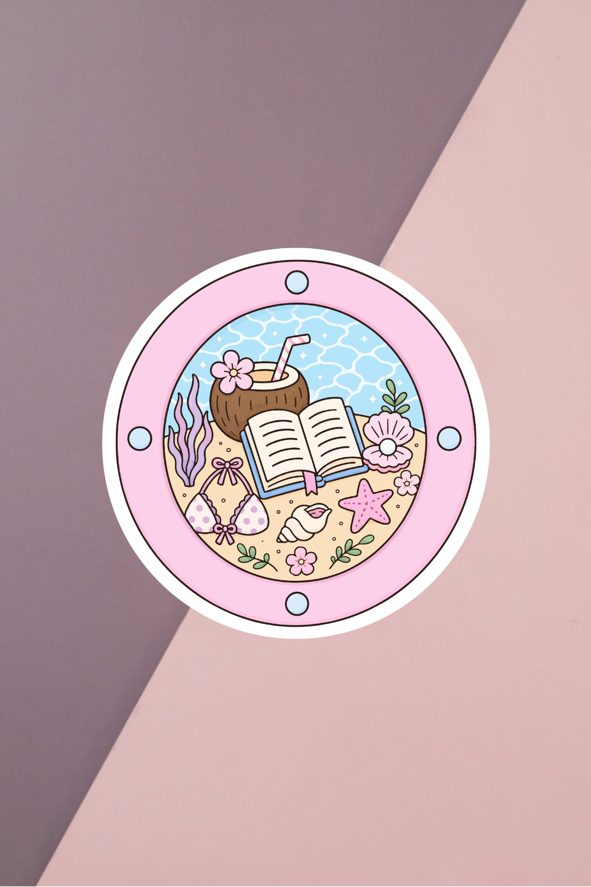 Summer Submarine Window Sticker