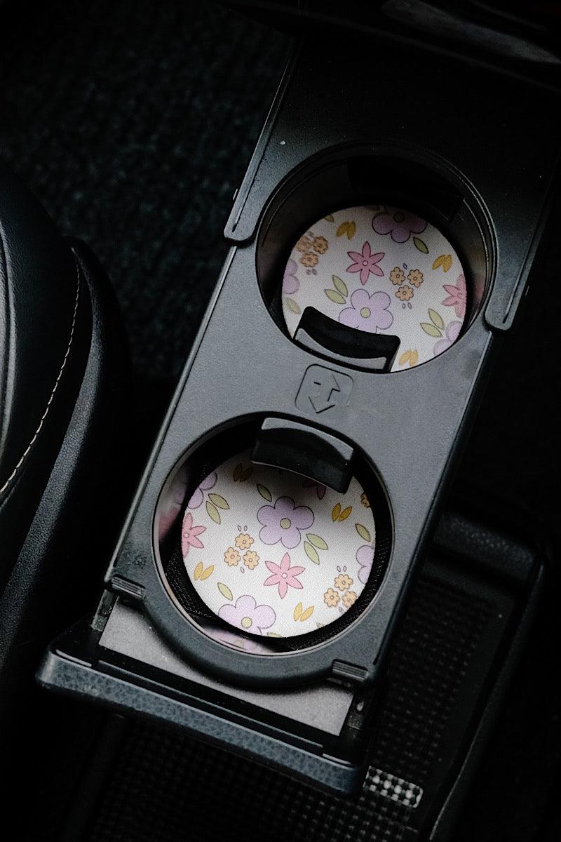 Floral Car Coasters - 2 Pack - faith&joy