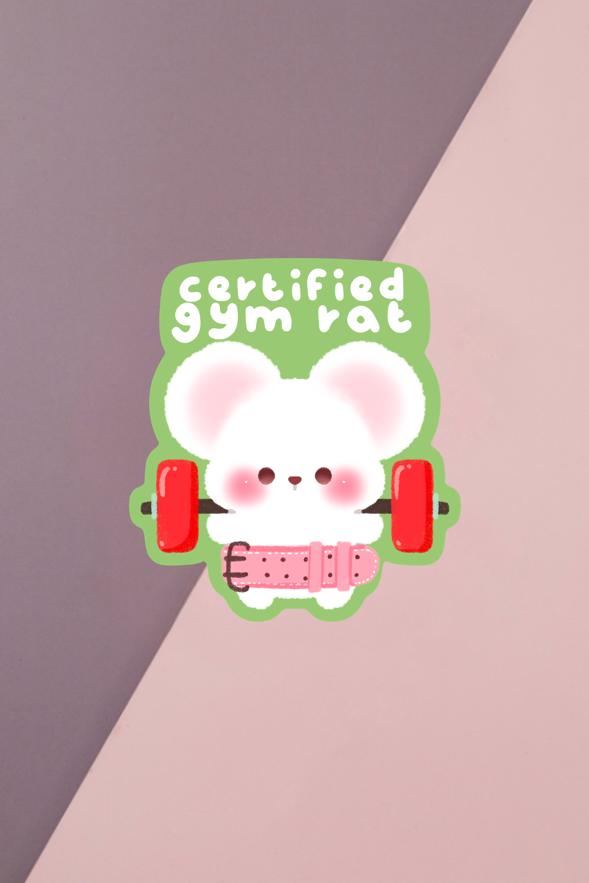 Certified Gym Rat Sticker