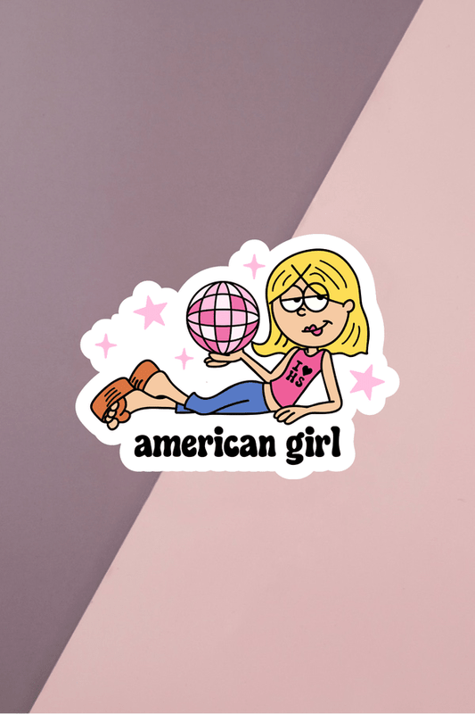 American Girl Sticker