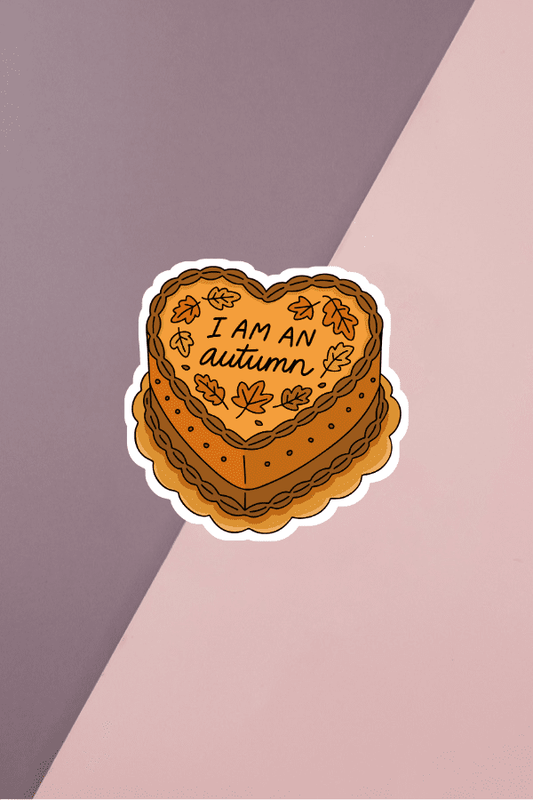 I Am An Autumn Sticker