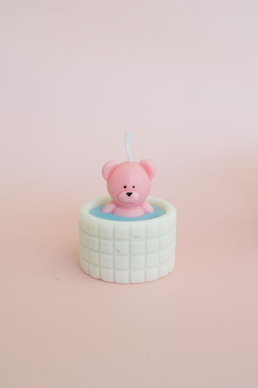 Bathtub Bear Candle - faith&joy