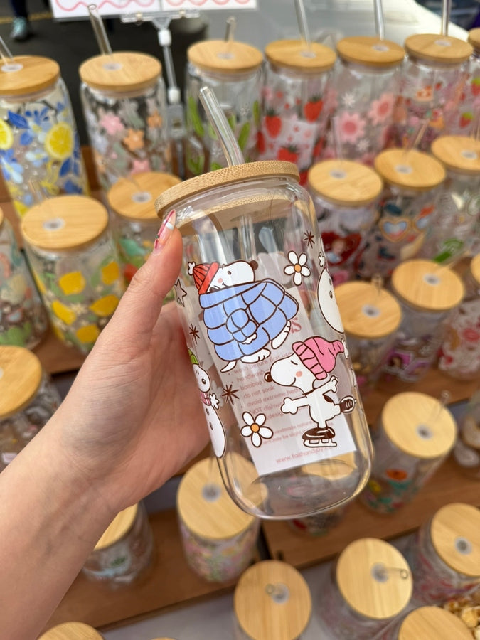 Beagle Glass Tumbler