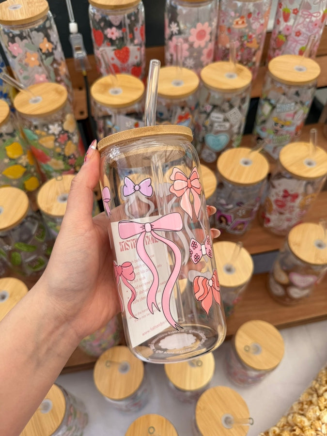 All About Bows Glass Tumbler