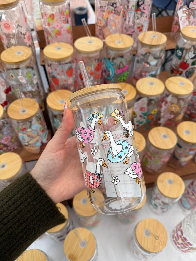 Summer Geese Glass Tumbler