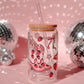 Strawberry Boots Glass Tumbler