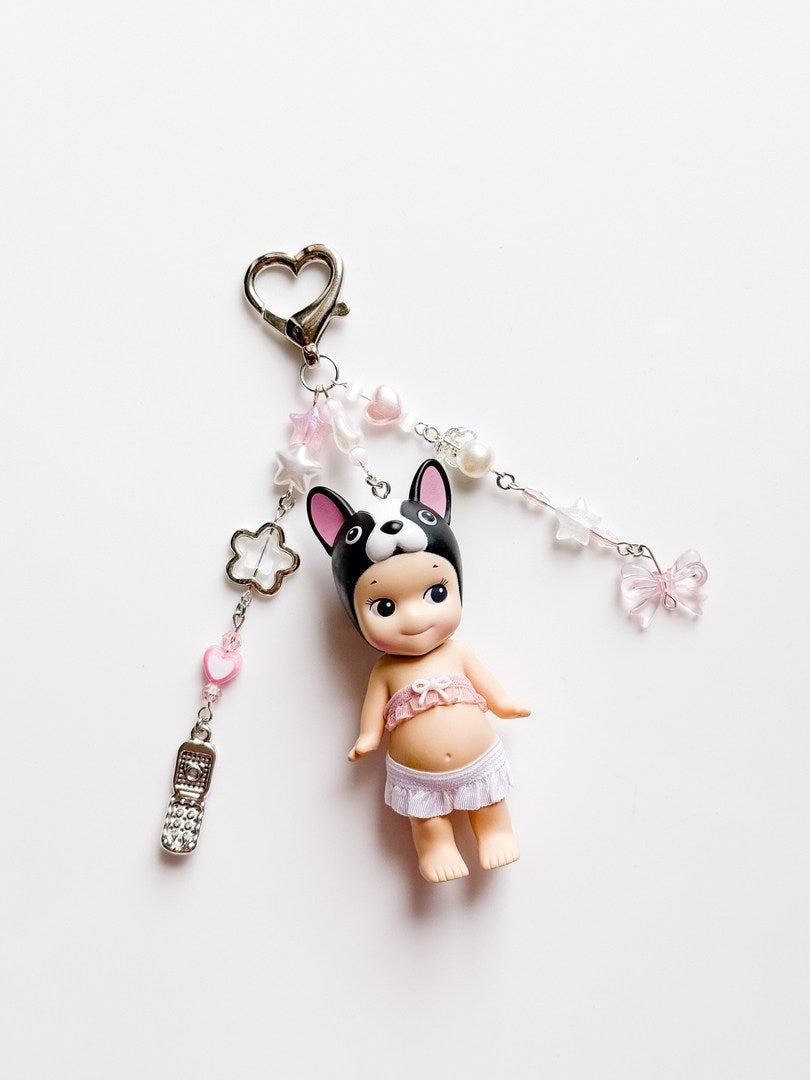 Bulldog Sonny Angel Keychain