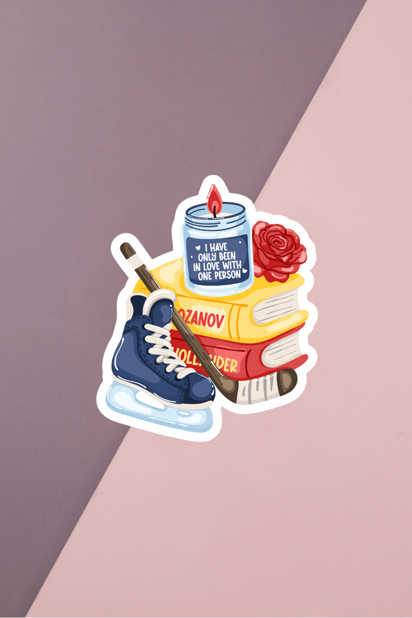 HR Book Stack Sticker