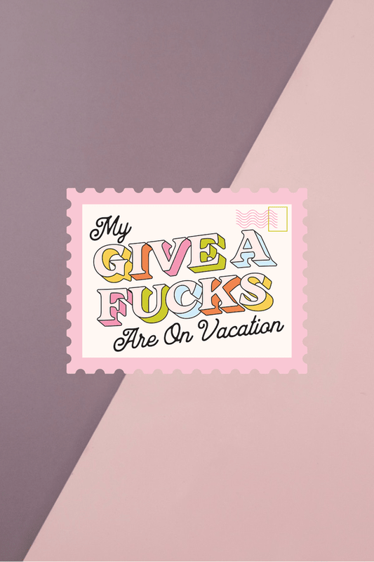 On Vacation Sticker