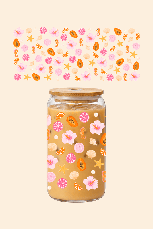 Papaya Paradise Glass Tumbler