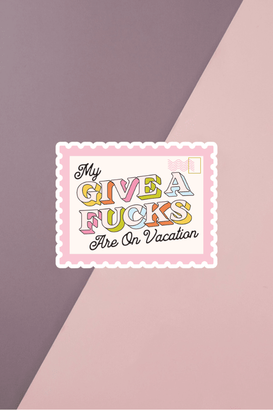 On Vacation Sticker