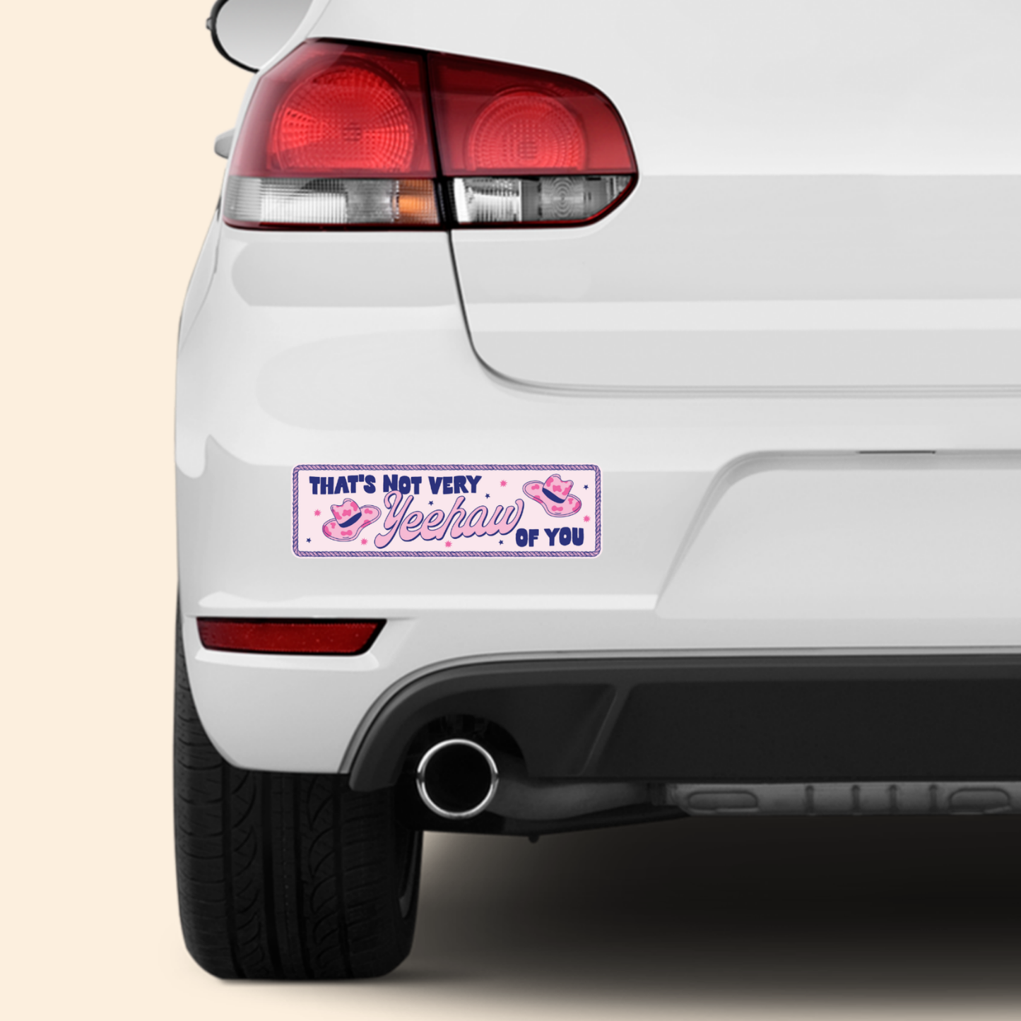 Yeehaw - Car Bumper Sticker