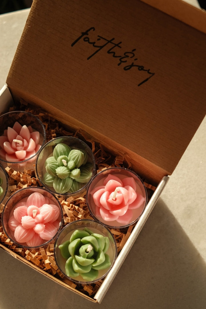 Succa For You - 6 Pack Tealights - faith&joy