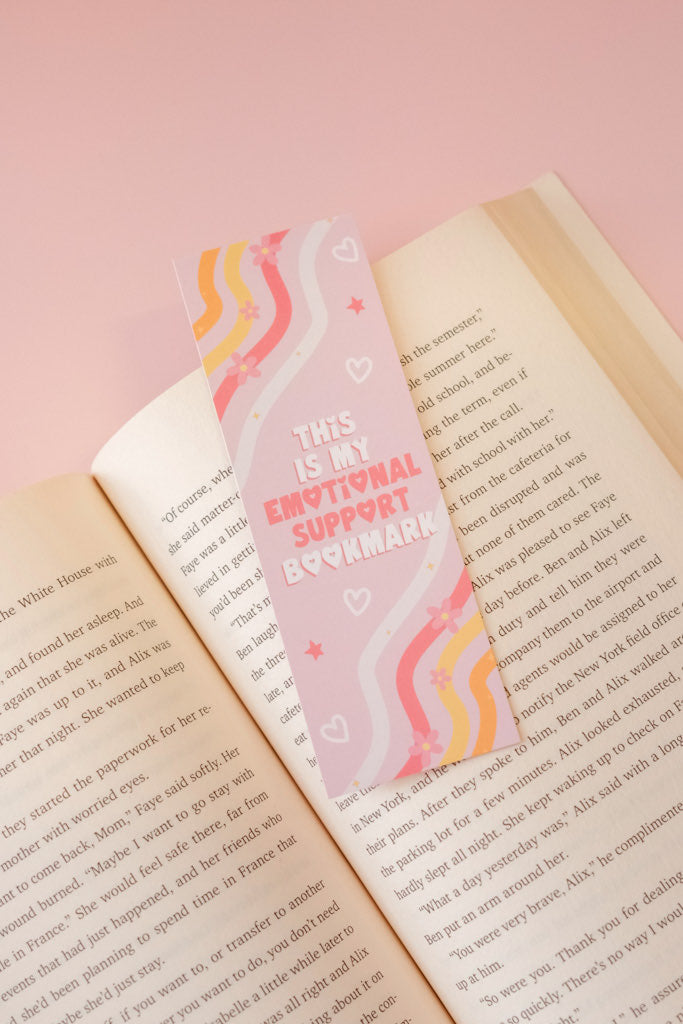 Emotional Support Bookmark