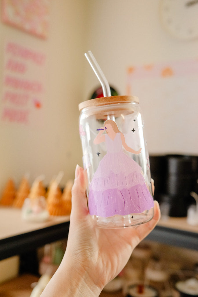 Taylor Swift Eras Glass Tumbler