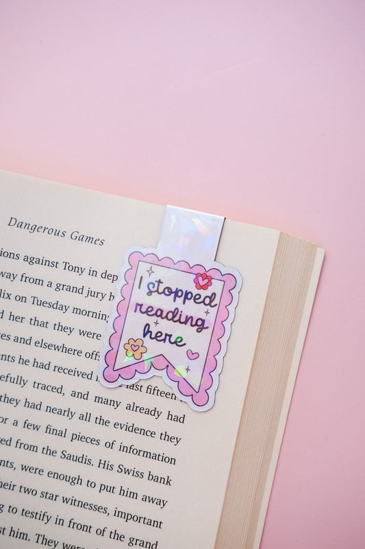 I Stopped Reading Here Magnetic Bookmark