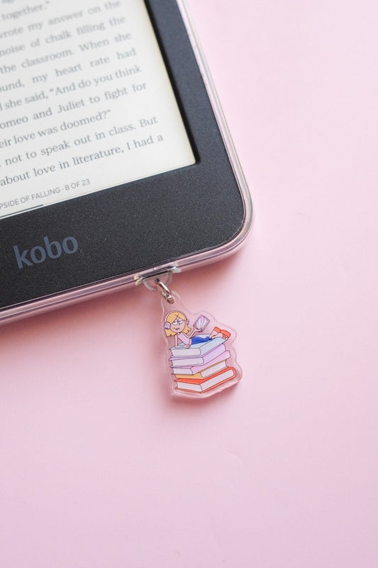 Lizzie McGuire Books Kindle/Kobo Charm