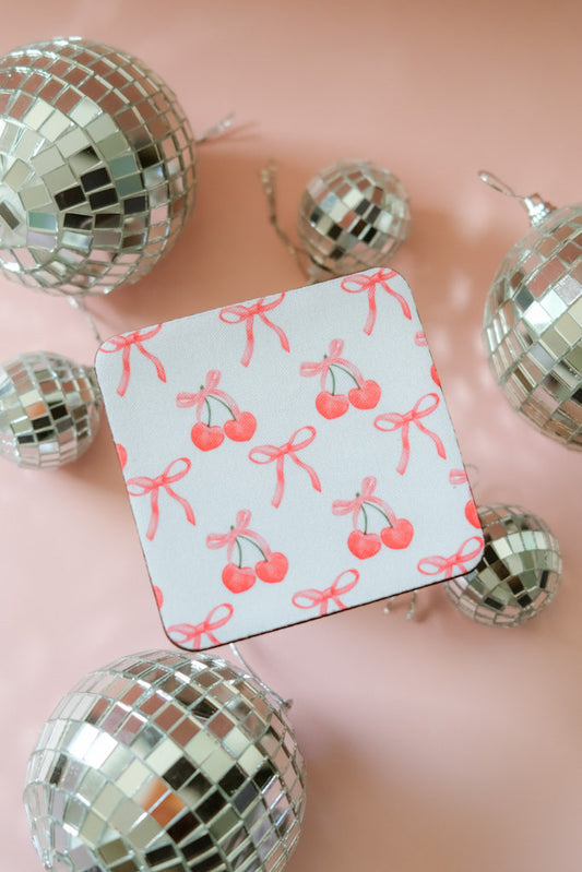 Cherry Bows Coaster