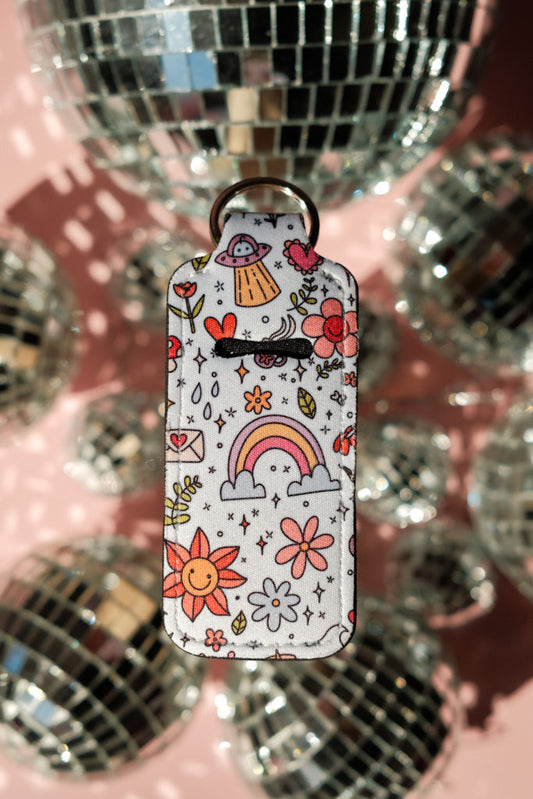 Doodles - Lip Balm Holder Keychain