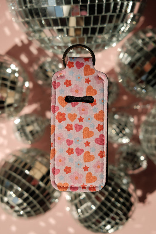 Confetti - Lip Balm Holder Keychain