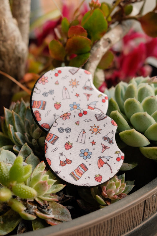 Summer Fun Car Coasters - 2 Pack